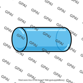 Blue cylinder