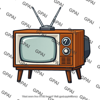 Old fashioned television set