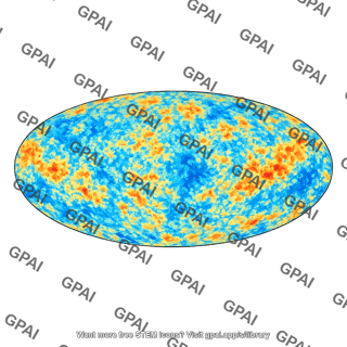 Cosmic microwave background map