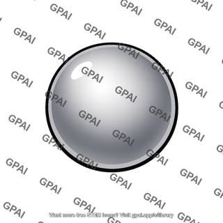 Isolated metal sphere