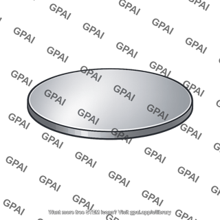 Circular capacitor plate
