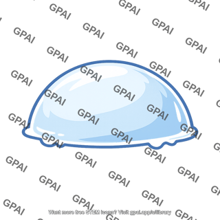Hemispherical ice mound