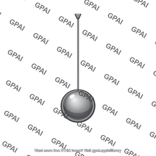 Pendulum sphere at rest