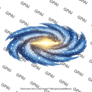 Milky way galaxy barred top view