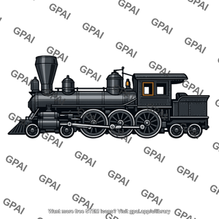 Steam locomotive 19th century