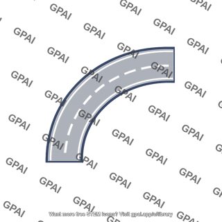 Car path quarter circle