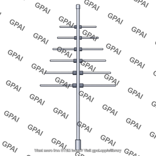 Vhf television antenna vertical