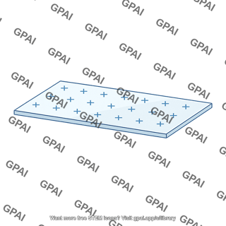 Plastic sheet charged