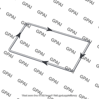Rectangular current loop tilted