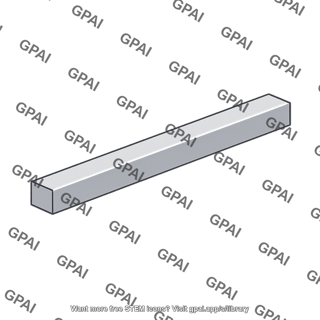 Rectangular metal rod