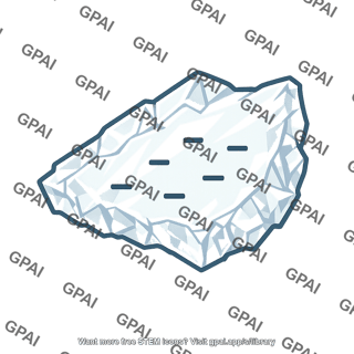 Sugar crystal broken piece negative