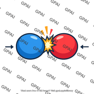Two colliding bodies