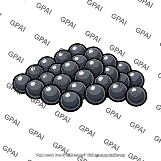 Lead shot pile