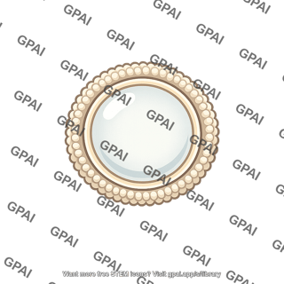 Pearl with pearl border