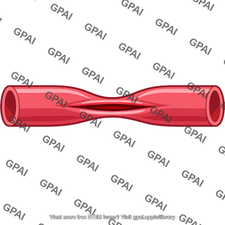 Blood vessel compressed
