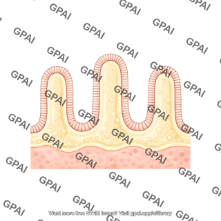 Jejunum epithelium with mucous
