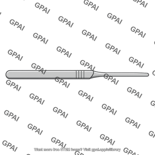 Knife blunt thin bladed