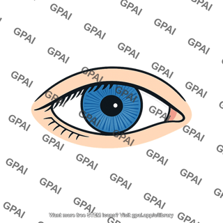 Human eye blue
