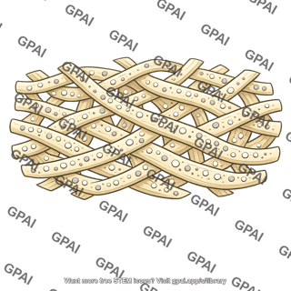 Bone matrix fibrous lattice