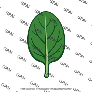 Spinach leaf