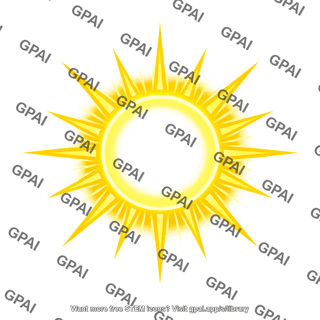 Stylized sun