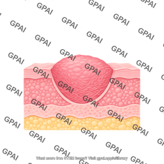 Skin epithelium hypertrophic scar