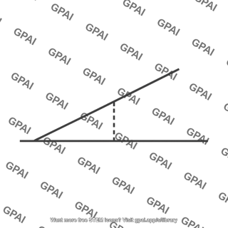 Perpendicular projection line