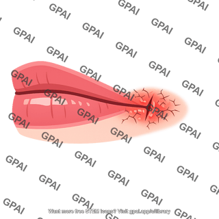 Mouth corner cracking