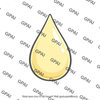Yellow liquid droplet