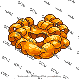 Twisted pastry ring