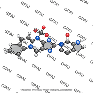 Chemical molecule ball and stick model