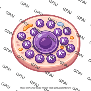 Cell with potassium ions