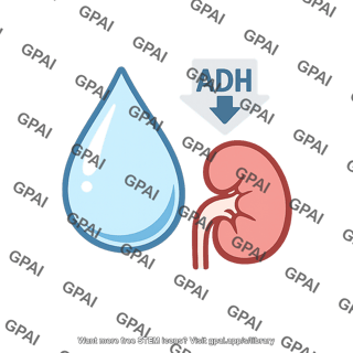 Diabetes insipidus water adh kidney icon