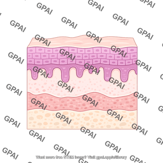Epithelial layers skin