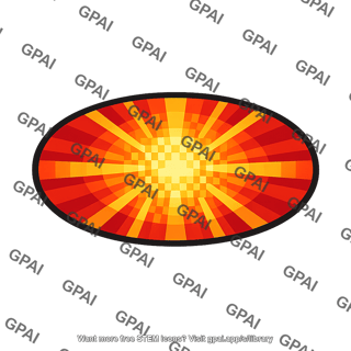Radial burst oval