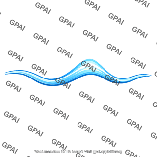 Stylized blue wave