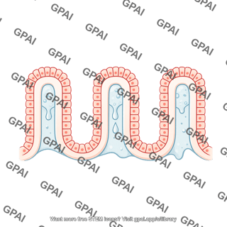 Rectum epithelium with mucous