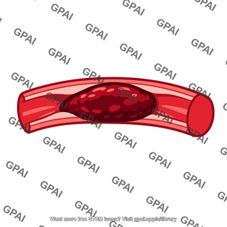 Coronary artery thrombosed