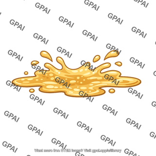 Liquid splash yellow