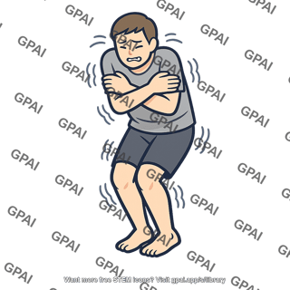 Human body shivering
