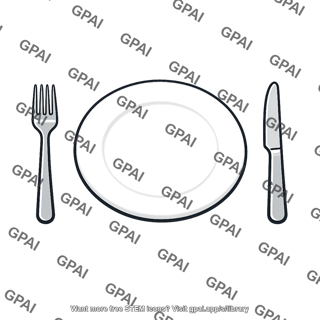 Plate with cutlery