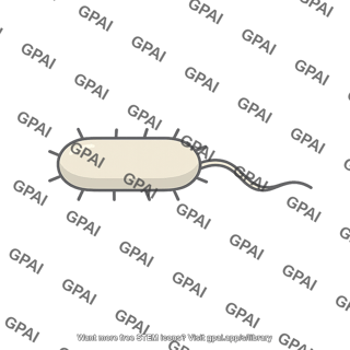 Bacterium with flagellum