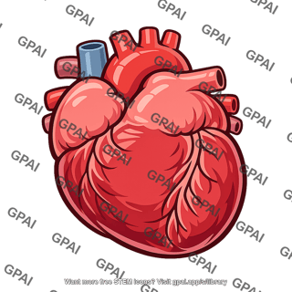 Stylized human heart