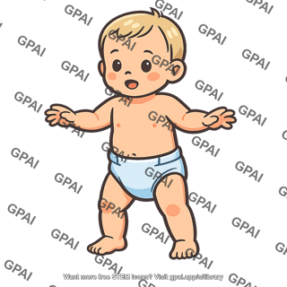 Infant standing alone