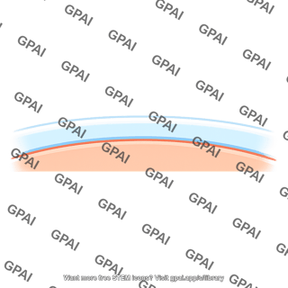 Air layer adjacent to skin