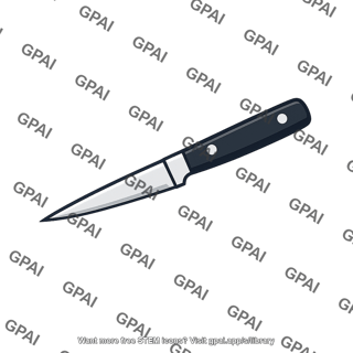 Sharp pointed knife