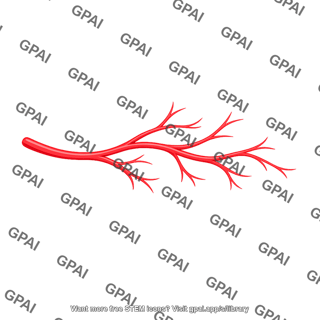 Branching blood vessel