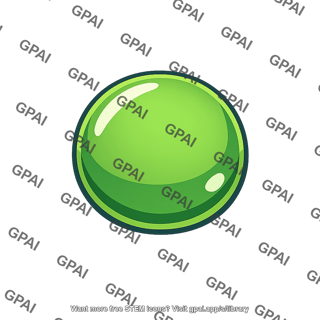 Glossy green sphere