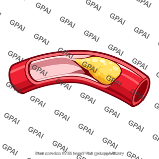 Coronary artery partially occluded