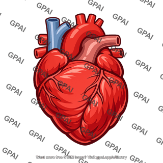 Anatomical heart stylized